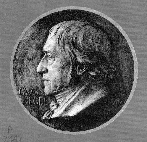 Hegel, placa de bronce de Karl Donndorf