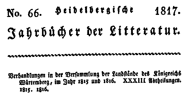 Capa de Heidelberger Jahrbücher